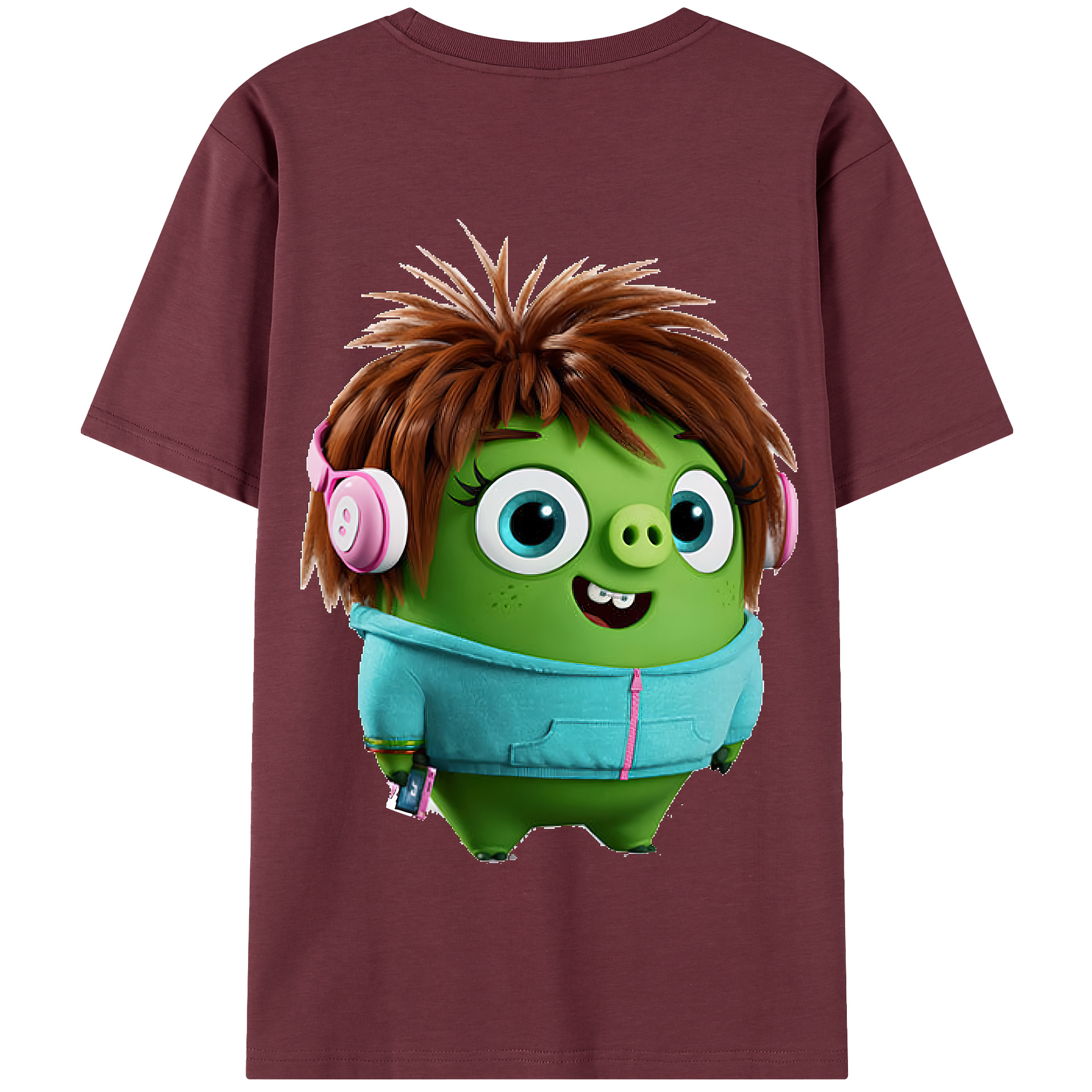 （画像用） Angry Birds アングリーバード 綿100％半袖Tシャツ（背面プリント）